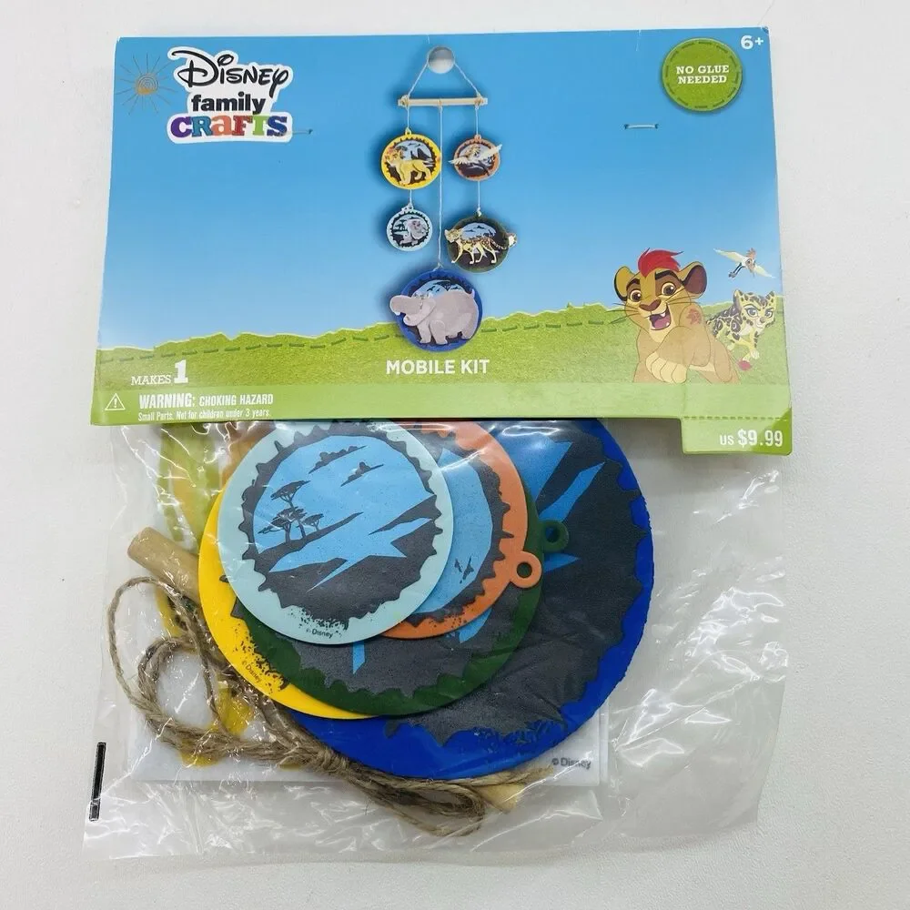 Disney Lion King Baby Mobile Craft Kit No Glue Needed Nursery Decor Lot of 3